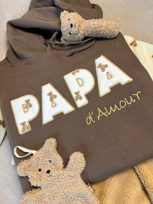 Herenhoodie met gepersonaliseerd souvenir