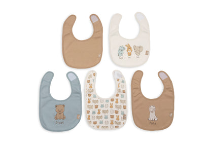 Bavoirs bébé imperméables Jollies – Lot de 5 | Jollein