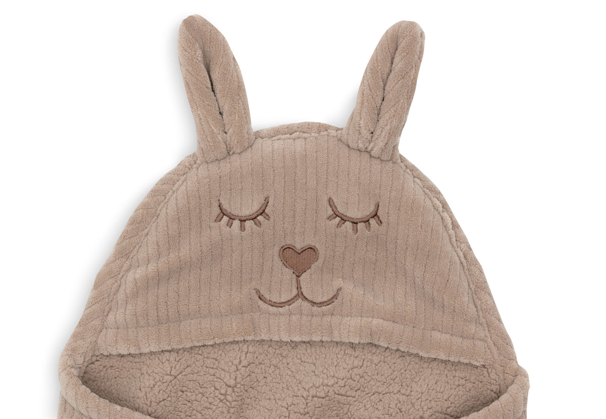 Couverture portefeuille bébé Bunny Cloudy Rib | Jollein