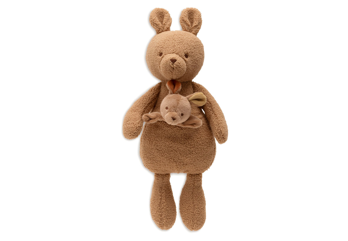 Peluche Kangaroots avec bébé kangourou | Jollein