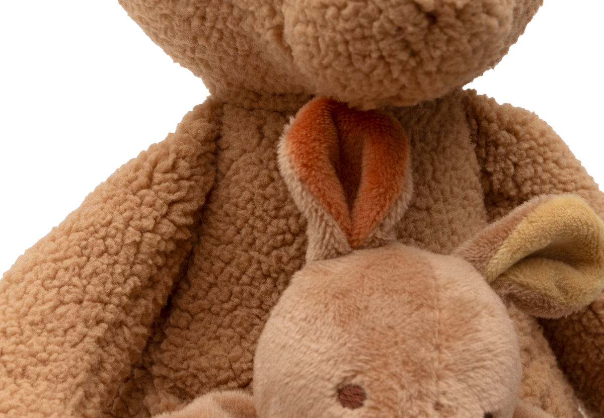 Peluche Kangaroots avec bébé kangourou | Jollein