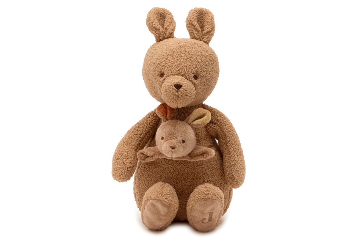 Peluche Kangaroots avec bébé kangourou | Jollein