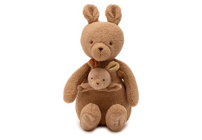 Peluche Kangaroots avec bébé kangourou | Jollein