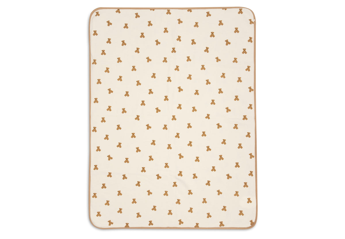 Couverture Bébé Little Waffle Mini Teddy Bear 75 × 100 cm | Jollein