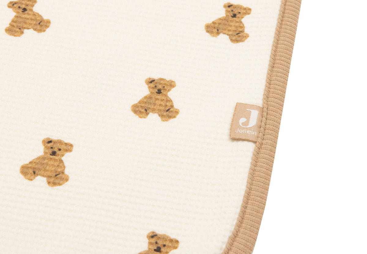 Couverture Bébé Little Waffle Mini Teddy Bear 75 × 100 cm | Jollein