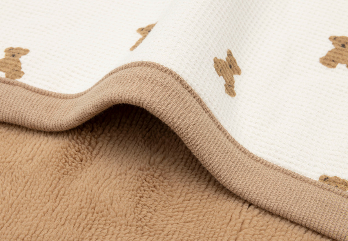 Couverture Bébé Réversible Mini Teddy Bear 75 × 100 cm | Jollein