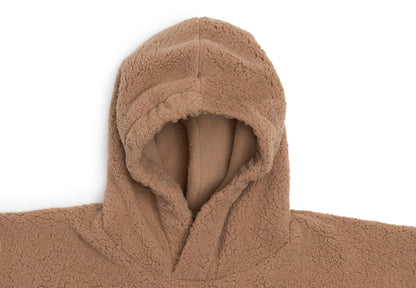 Poncho Chaud Enfant Teddy Fleece Dark Hazel | Jollein