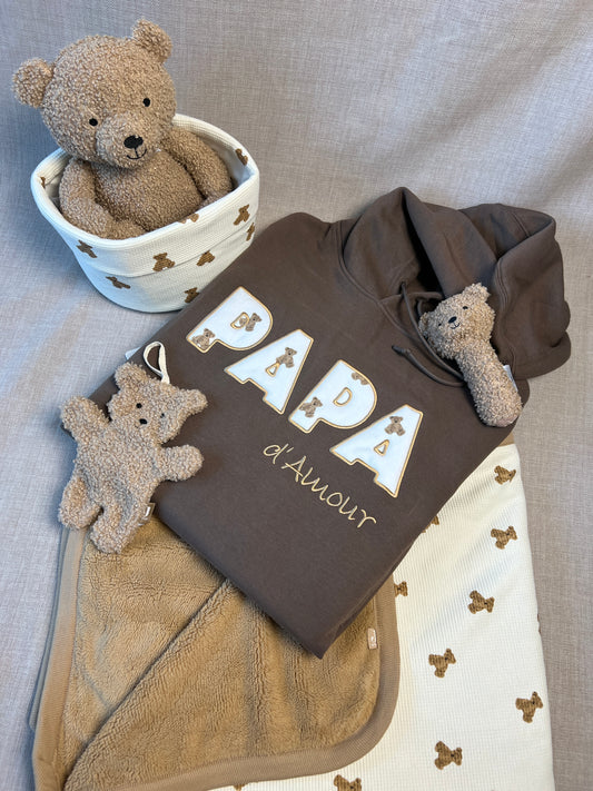 Herenhoodie met gepersonaliseerd souvenir