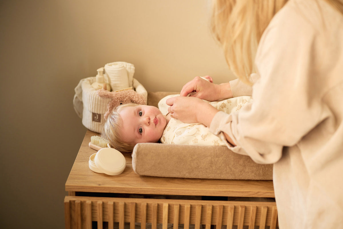 Panier de Rangement Bébé Cloudy Rib | Jollein
