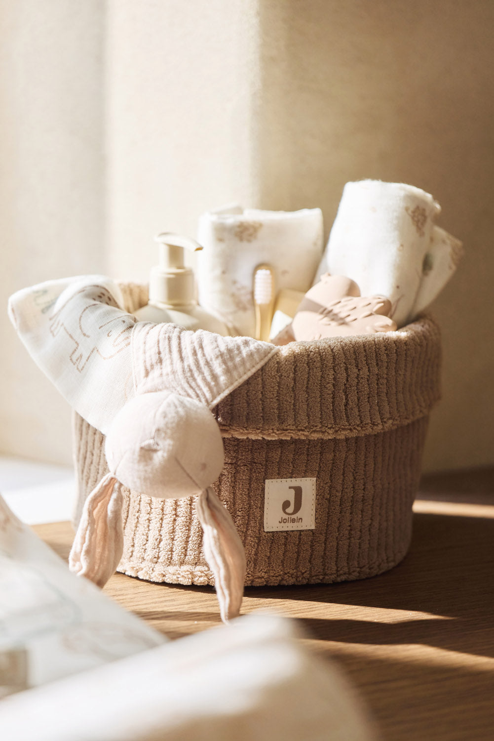 Panier de Rangement Bébé Cloudy Rib | Jollein