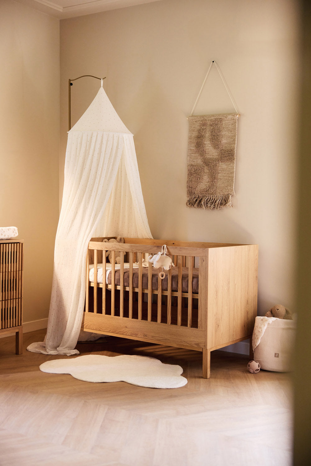 Panier de Rangement Bébé Cloudy Rib | Jollein