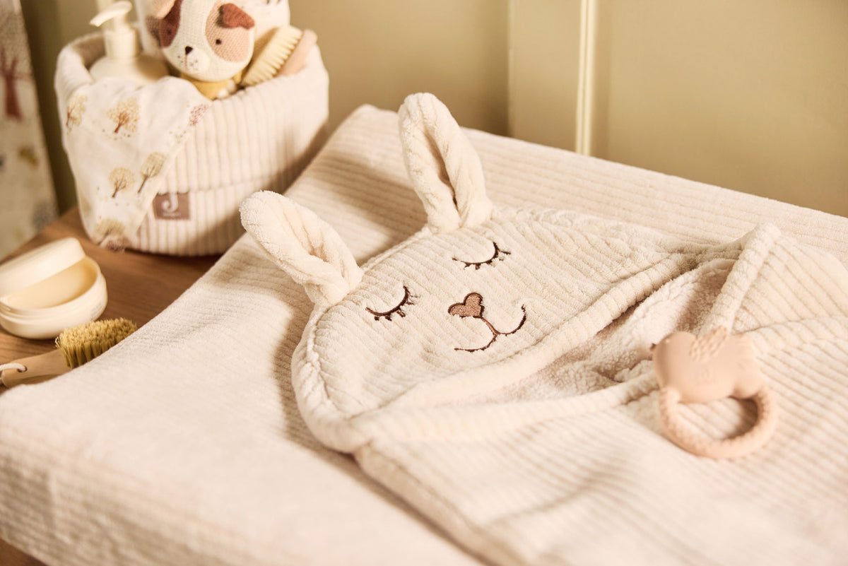 Couverture portefeuille bébé Bunny Cloudy Rib | Jollein