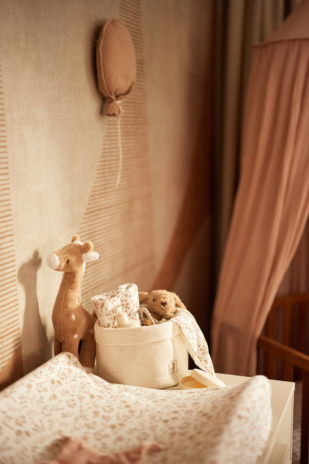 Housse de matelas à langer Jersey Bloomy | Jollein