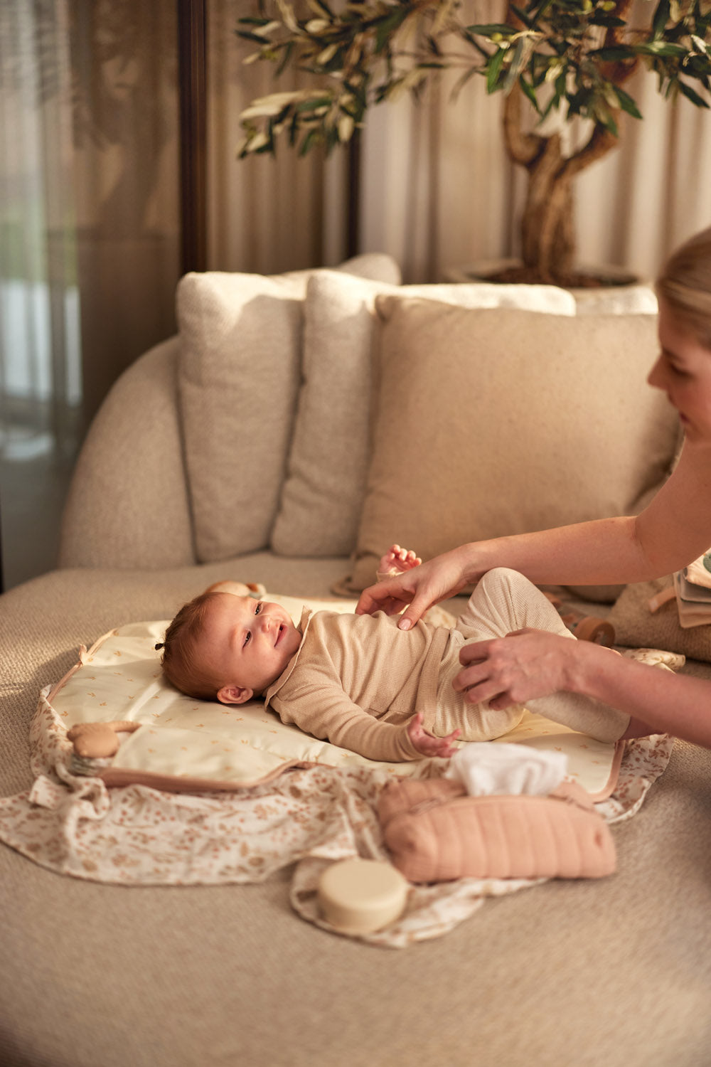Langes Bébé en Gaze de Coton Bloomy | Jollein