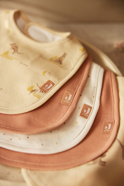 Bavoirs bébé imperméables Kangaroots – Lot de 5 | Jollein