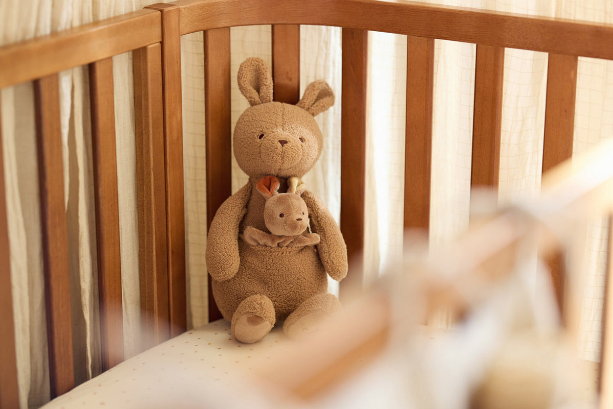 Peluche Kangaroots avec bébé kangourou | Jollein