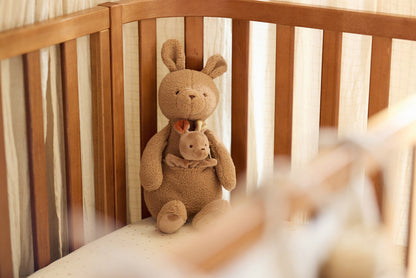 Peluche Kangaroots avec bébé kangourou | Jollein