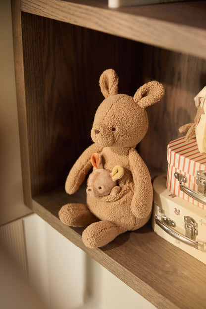 Peluche Kangaroots avec bébé kangourou | Jollein