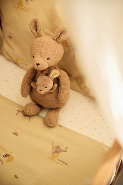 Peluche Kangaroots avec bébé kangourou | Jollein