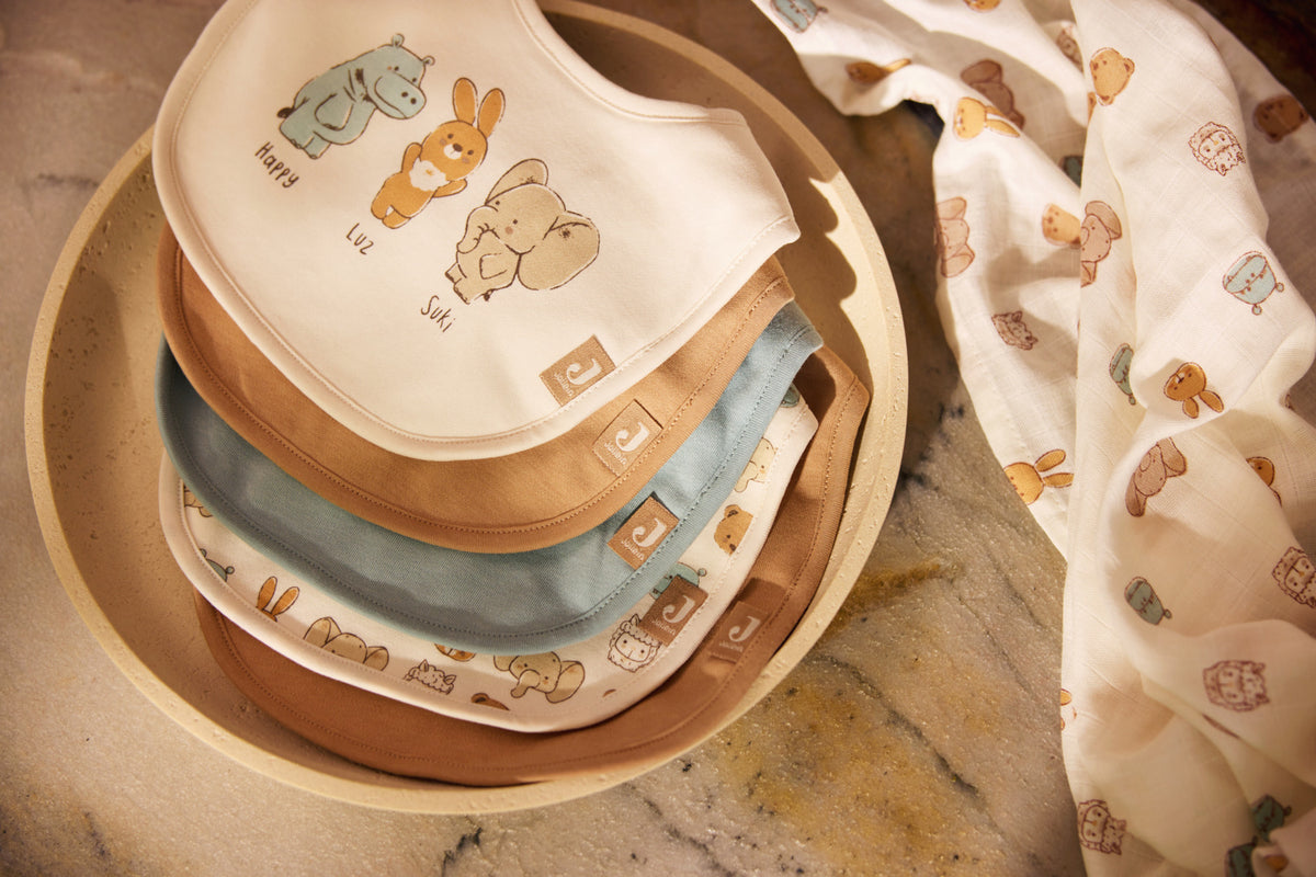 Bavoirs bébé imperméables Jollies – Lot de 5 | Jollein