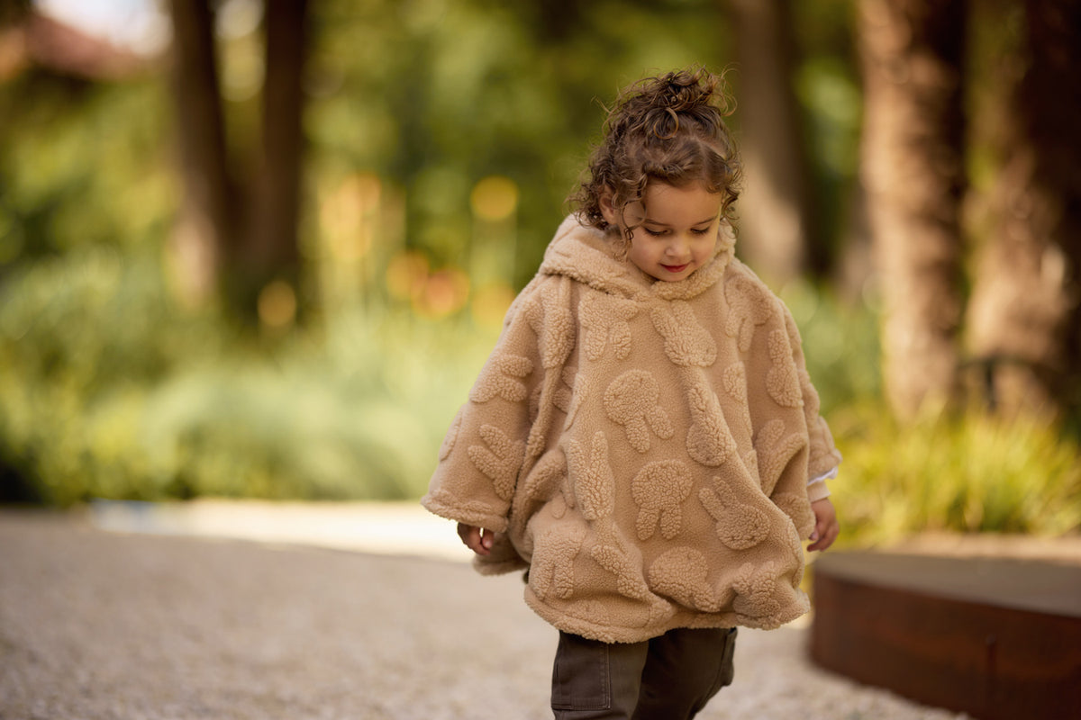 Poncho Chaud Enfant Miffy Jacquard Teddy | Jollein