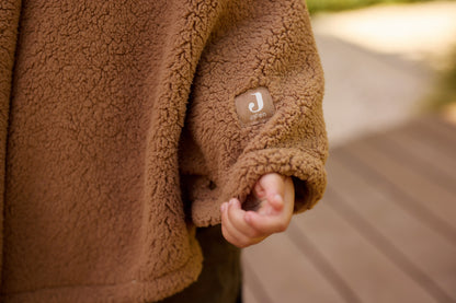 Poncho Chaud Enfant Teddy Fleece Dark Hazel | Jollein