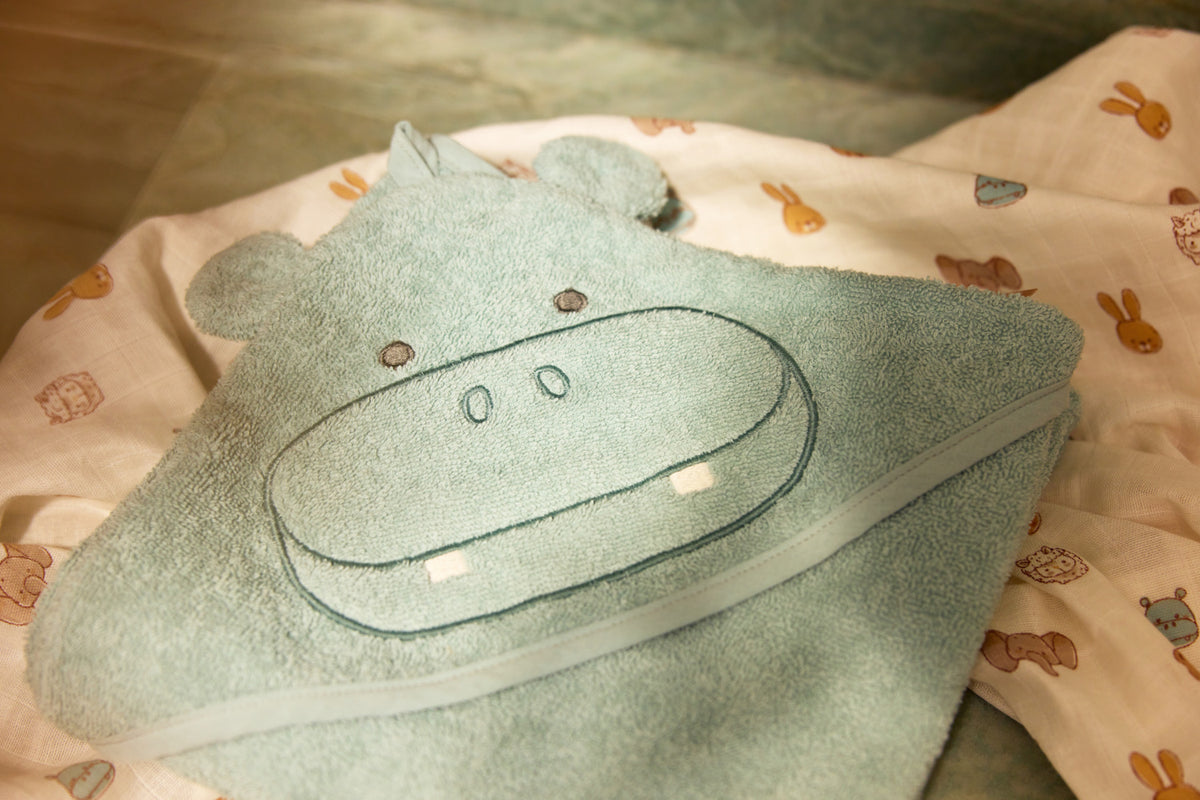 Hooded Baby Towel - Animals | Jollein