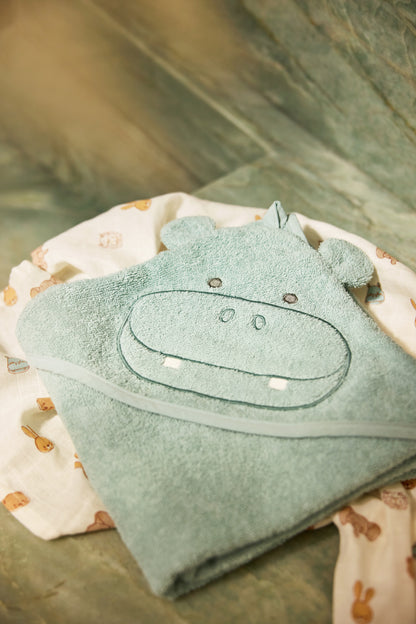 Hooded Baby Towel - Animals | Jollein