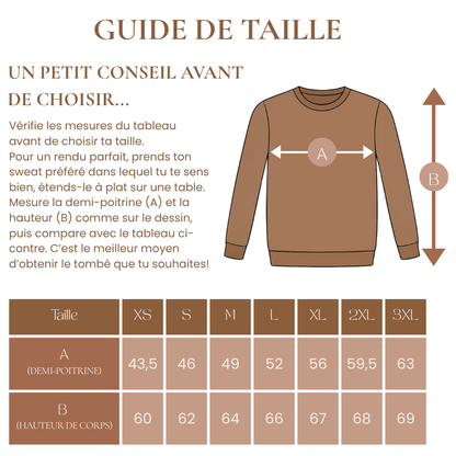 Sweat personnalisé souvenir femme